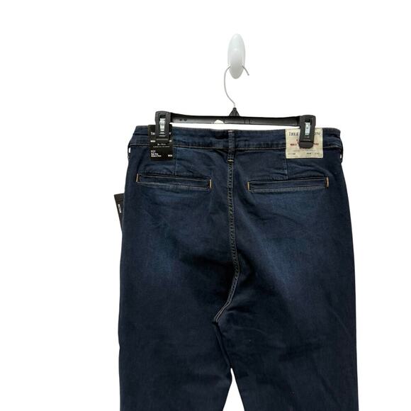 NWT True Religion 11 Lonestar High Rise Trouser Flare Jeans Size 34 - Picture 8 of 10